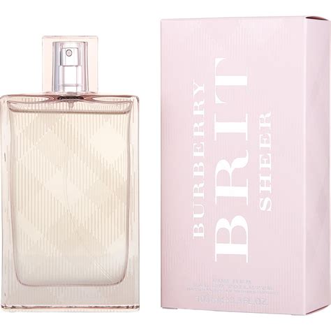 burberry brit sheer women's 1.7 ounce eau de toilette spray|burberry brit perfume 3.3 oz.